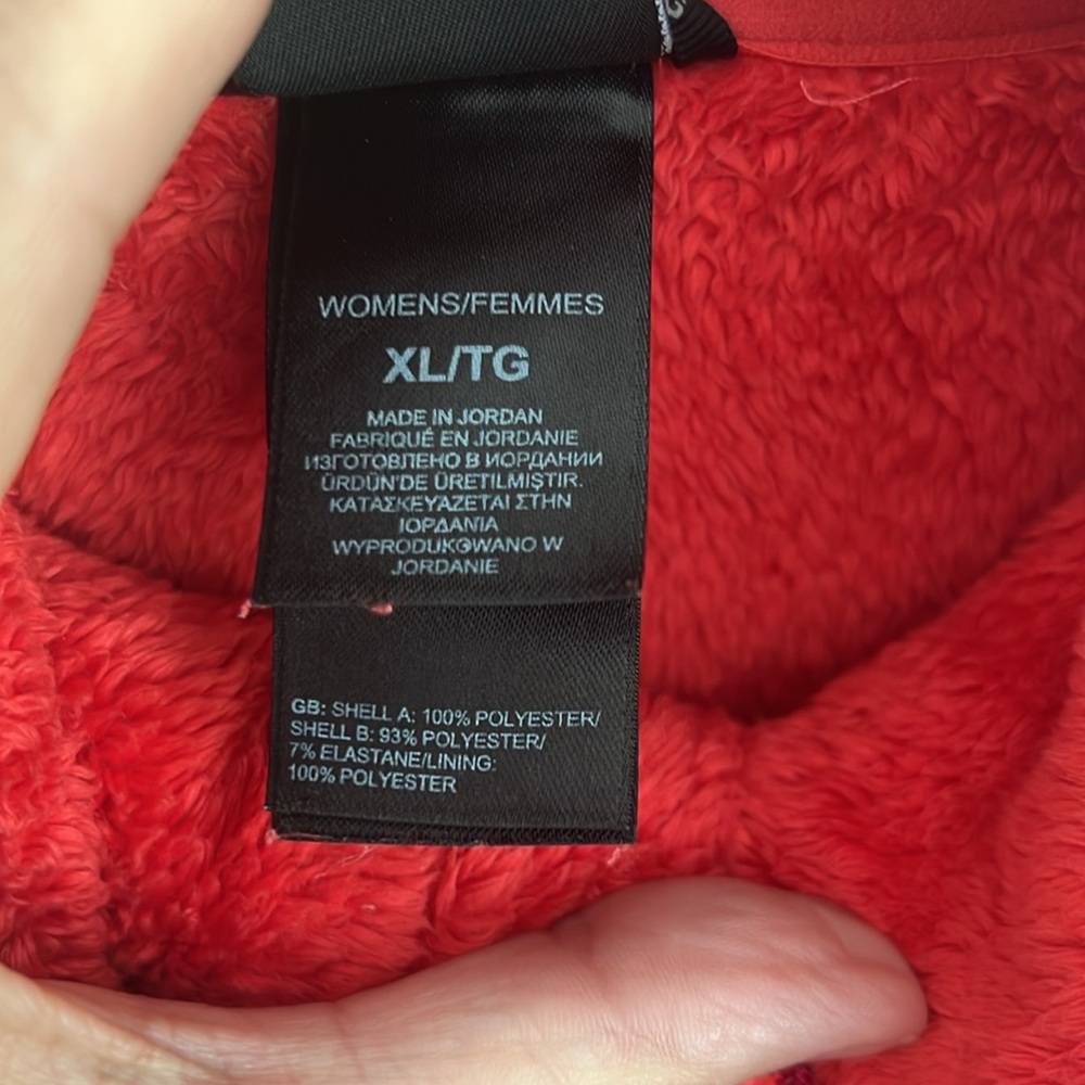 🛍️The North Face Women's Full Zip Osito Furry Fleece Jacket Raspberry Pink XL - Picture 5 of 5